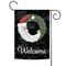 Toland Home Garden Santa Wreath Welcome Christmas Outdoor Garden Flag 18" x 12.5"